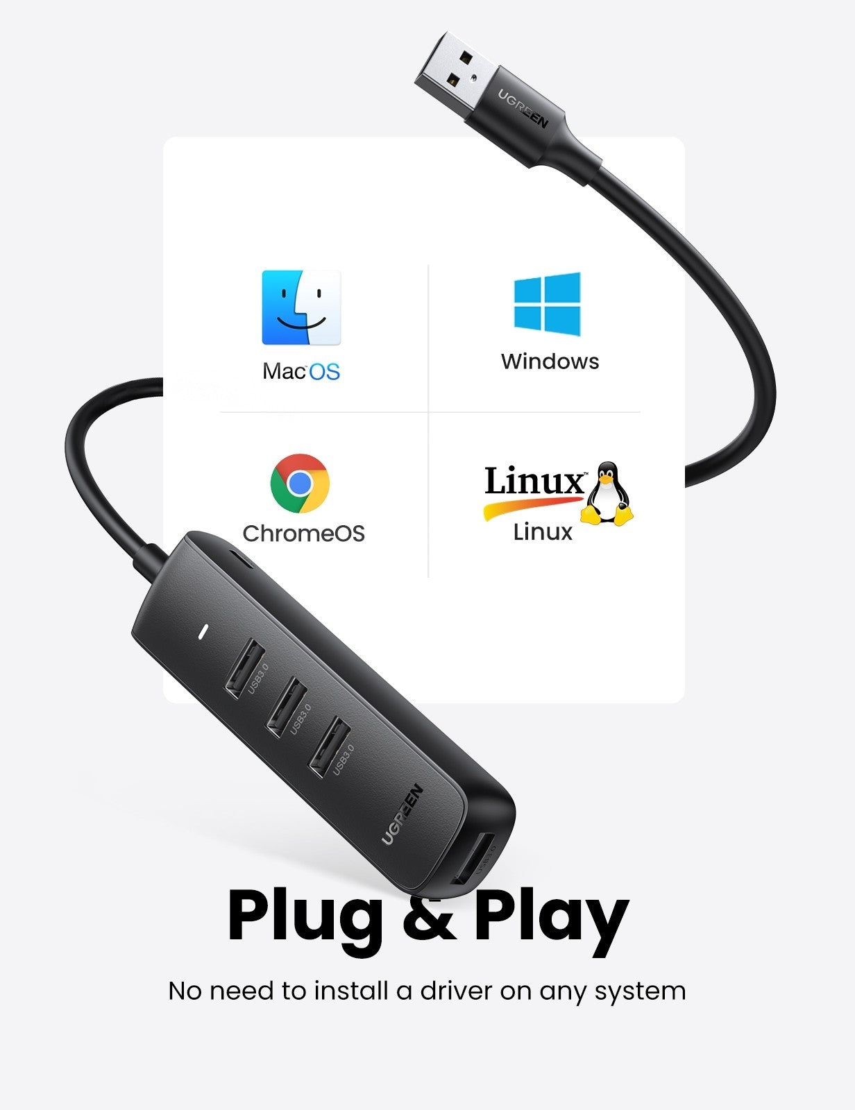 80657 USB 3.0 4-Port Hub