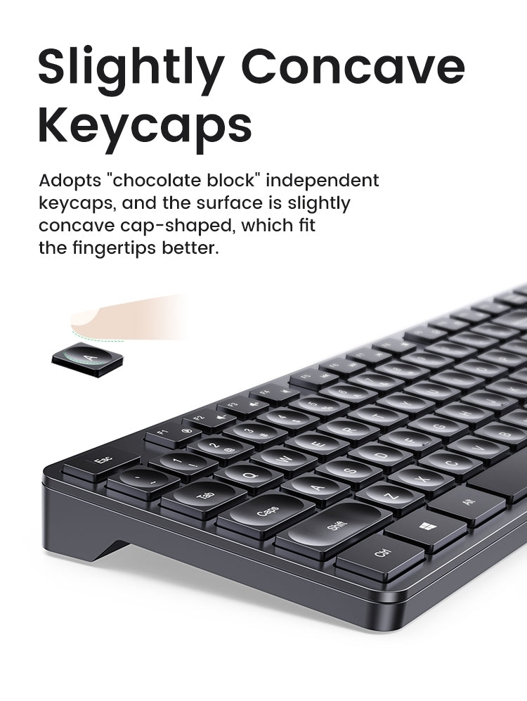 90250 104-Key layout 2.4G Wireless Keyboard