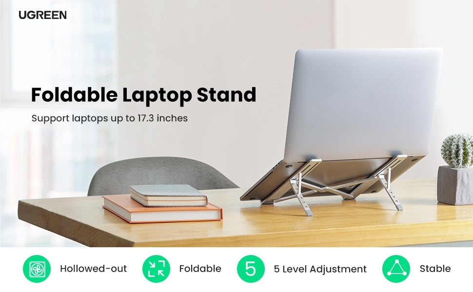 90312 Foldable Laptop Stand (Space Gray)