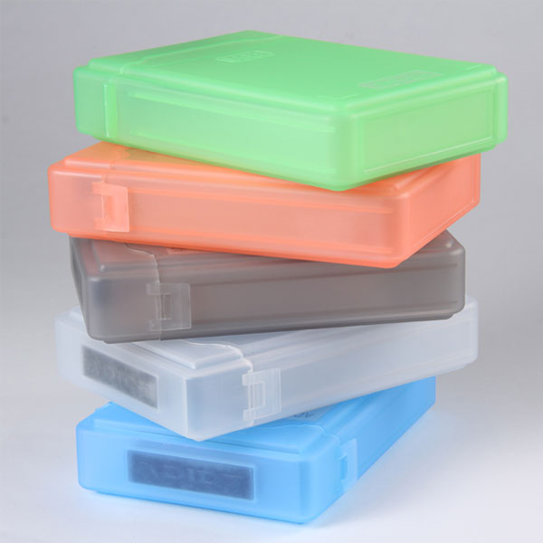 External 3.5" IDE SATA HDD Anti-Static hdd storage Box Clear