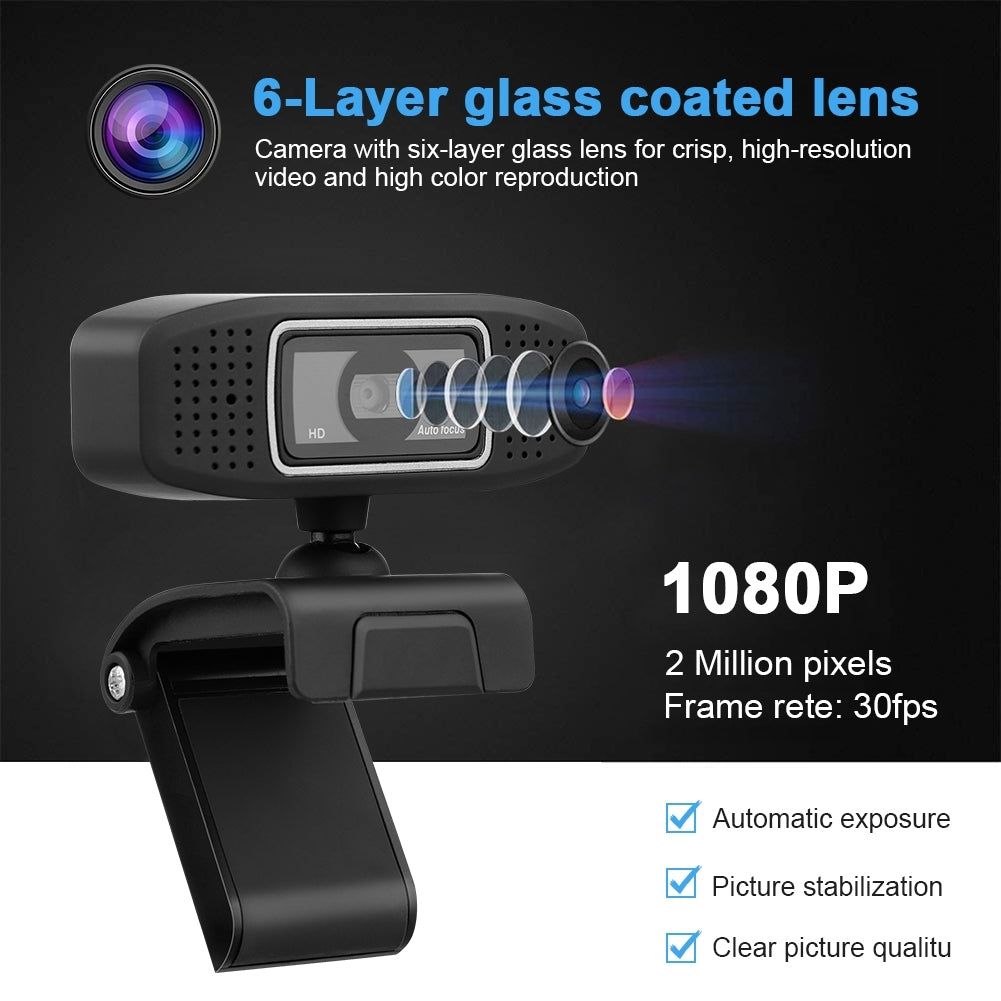 WEB Camera A15 Full HD 1080P Video Calling Noise Isolating Microphone