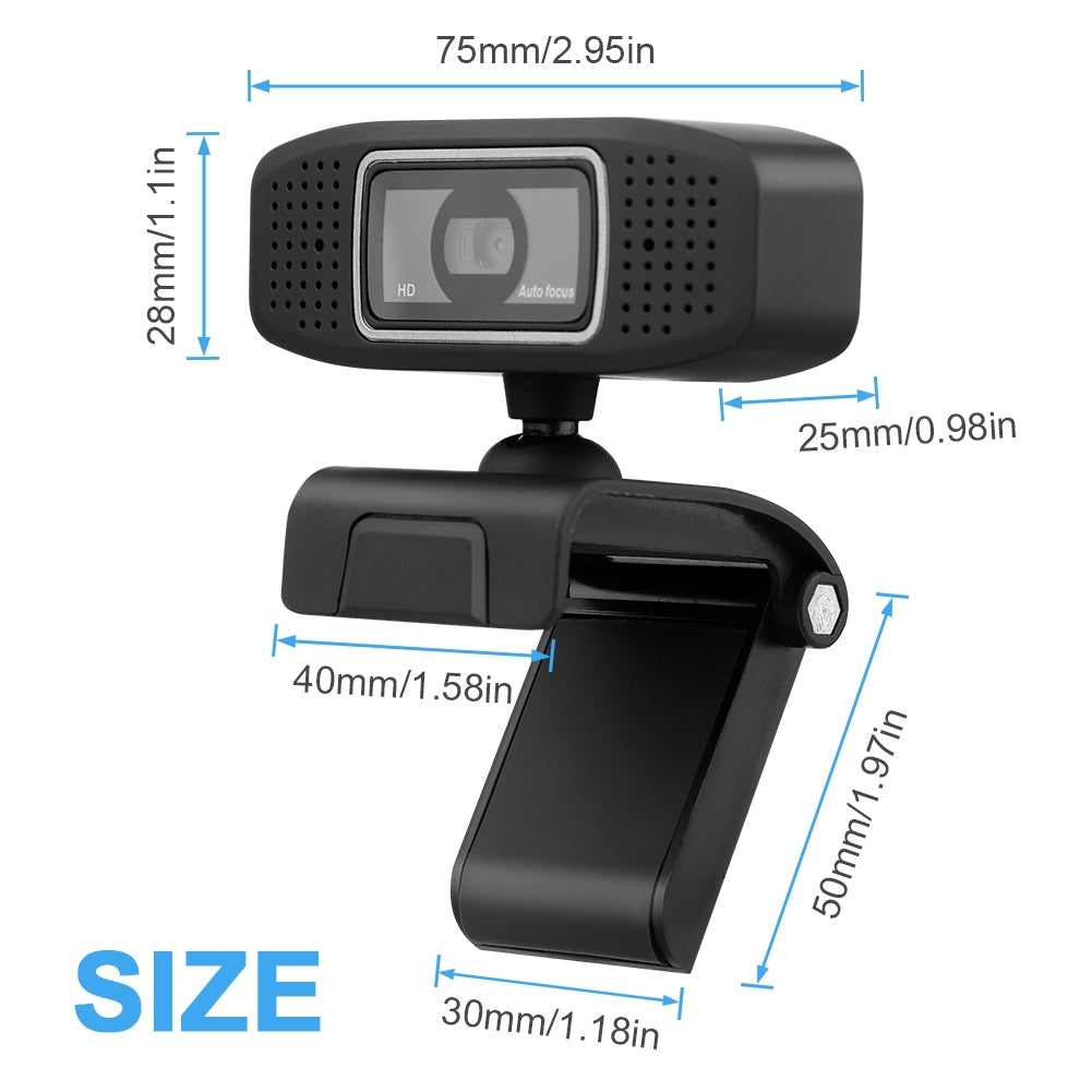 WEB Camera A15 Full HD 1080P Video Calling Noise Isolating Microphone