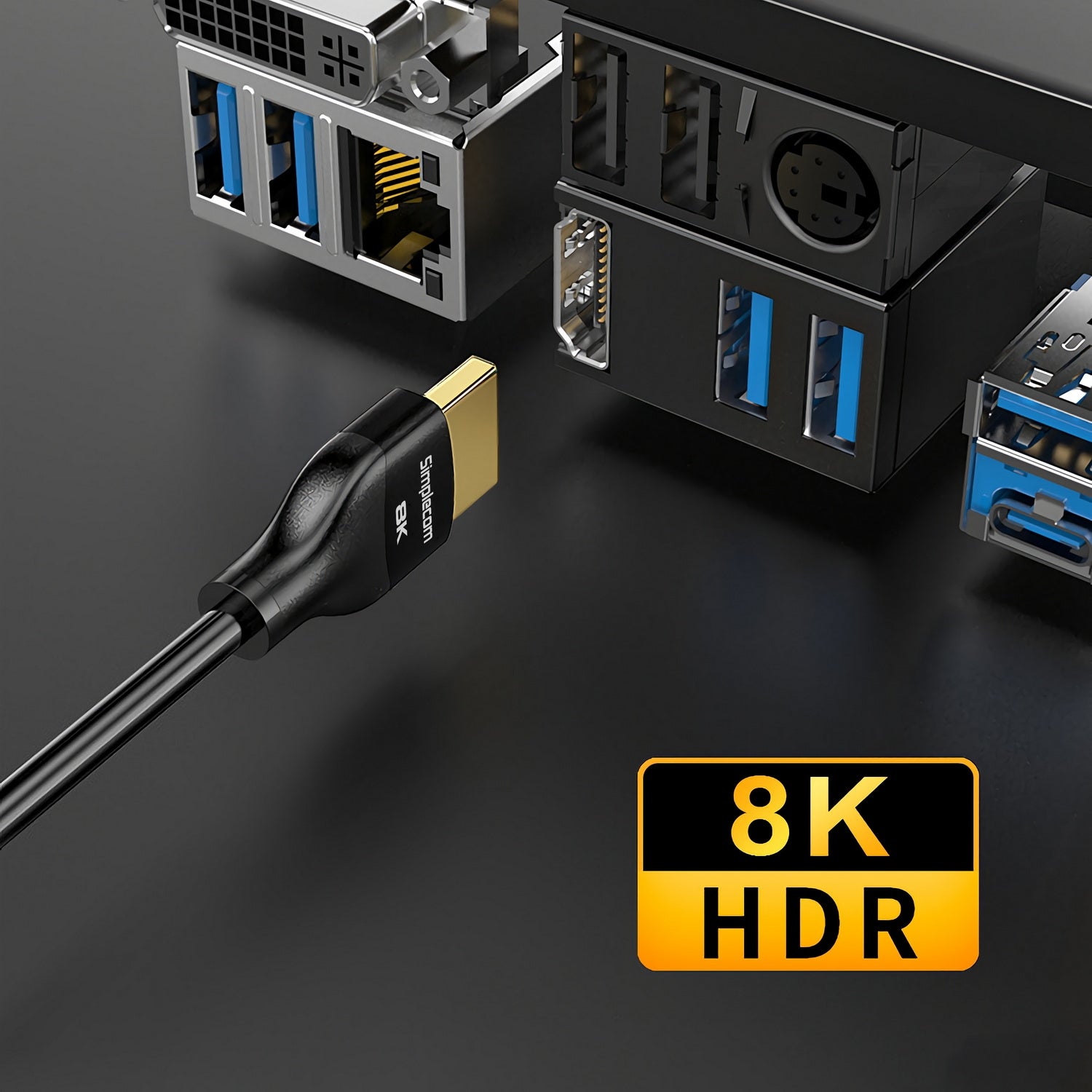 CAH530 Ultra High Speed HDMI 2.1 Cable 48Gbps 8K@60Hz Slim Flexible 3M