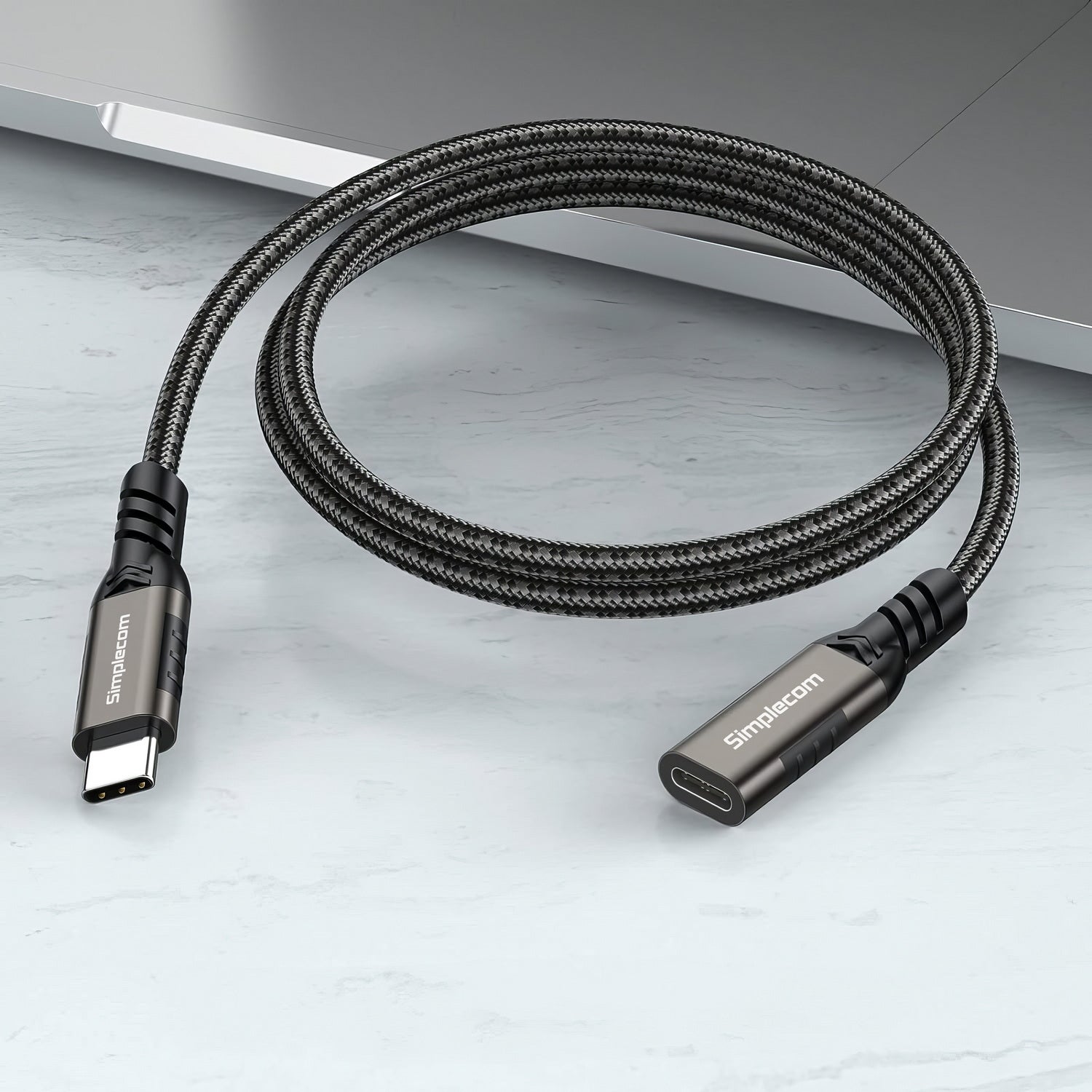 CAU605 USB-C Male to Female Extension Cable USB 3.2 Gen2 PD 100W 20Gbps 0.5M