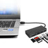 CH368 3 Port USB 3.0 Hub with Dual Slot SD MicroSD Card Reader