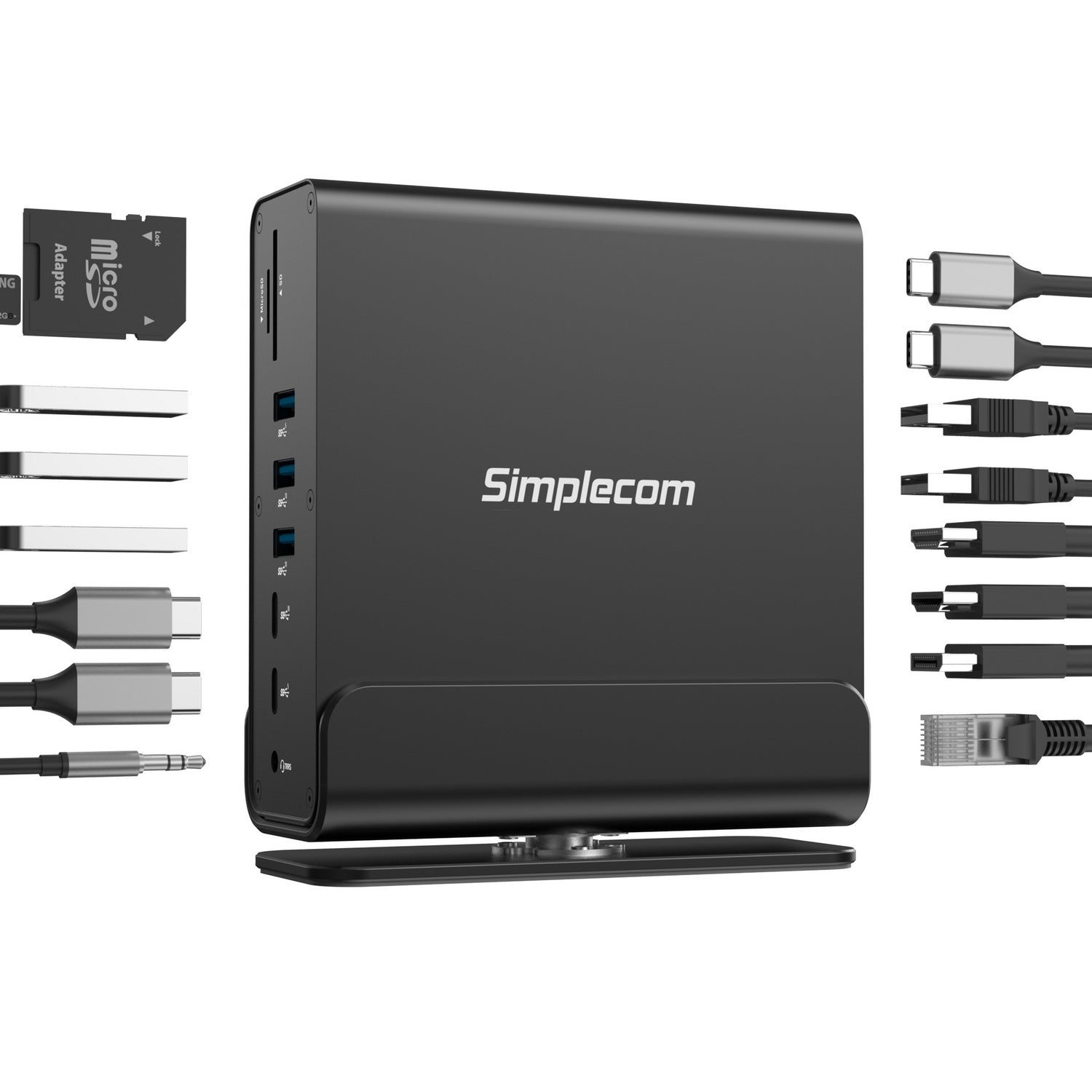 CHT815 15-in-1 USB-C 4K Triple Display MST Docking Station with Dual HDMI DP