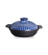 Color King 1600ml Stone Casserole with Lid PFOA Free Oven Microwave Safe Blue