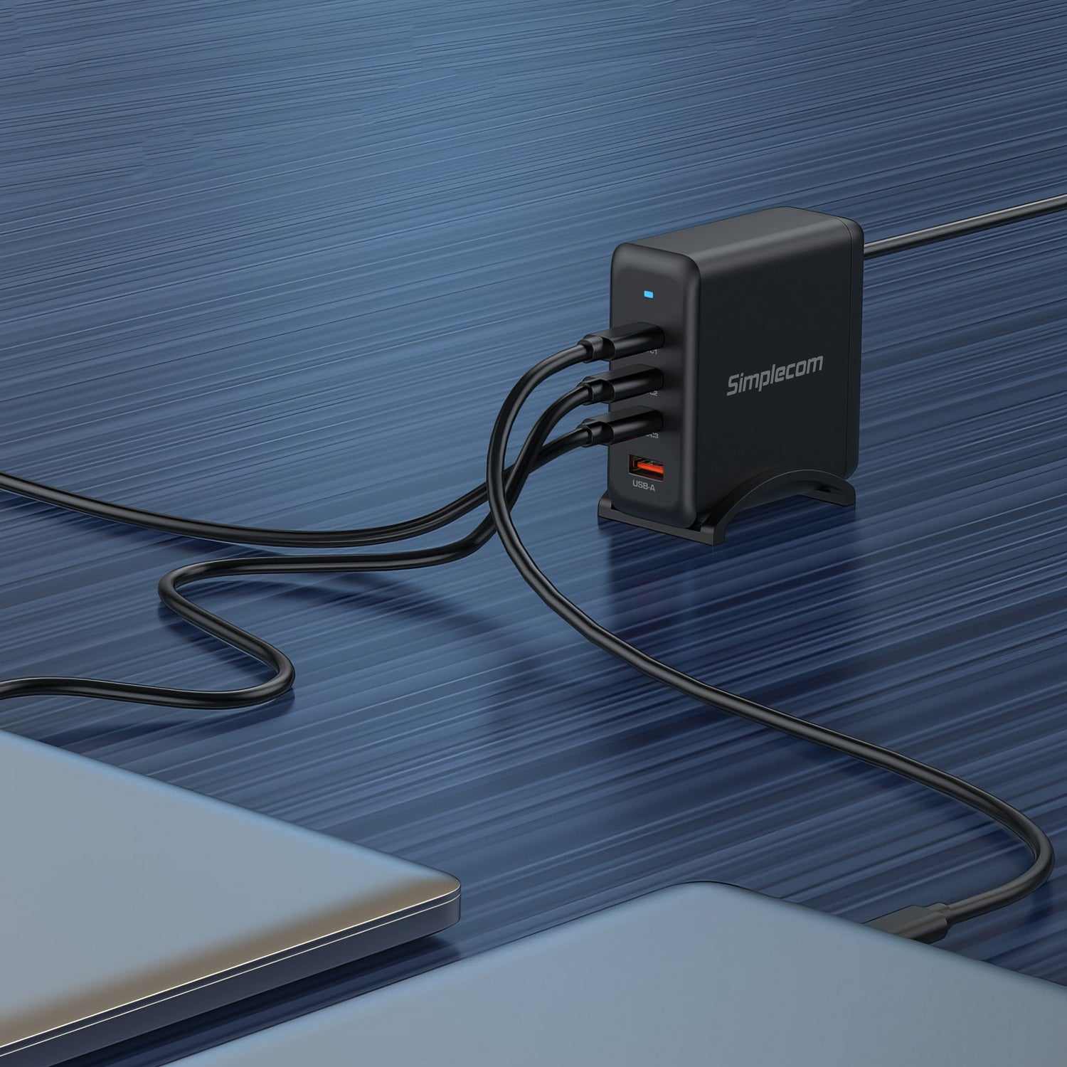 CU400 4-Port PD 100W GaN Fast Charger 3xUSB-C + USB-A for Phone Tablet Laptop