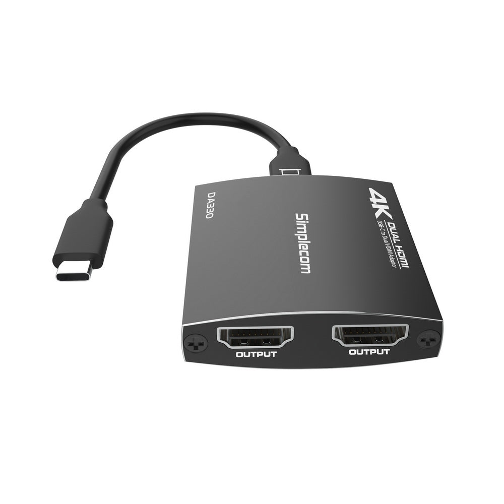 DA330 USB-C to Dual HDMI MST Adapter 4K@60Hz with PD and Audio Out