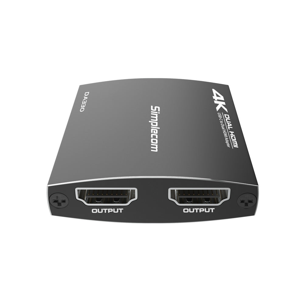 DA330 USB-C to Dual HDMI MST Adapter 4K@60Hz with PD and Audio Out