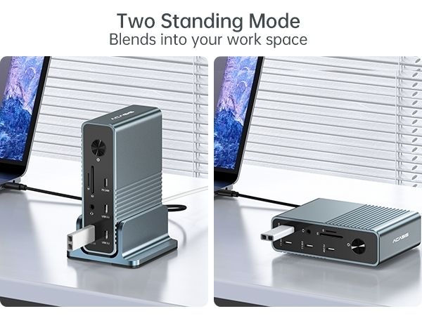 DS-7A15 15-in-1 USB-C Dock Triple 4K HDMI DP 10Gbps PD Docking Station