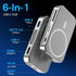 ACASIS EC1401 SSD+ 6-in-1 USB-C Docking Hub 10Gbps HDMI 4K 60Hz, USB-A, USB-C, PD, SD/TF Magnetic for I-phone 12-17
