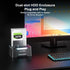 ACASIS EC-6104 Dual Bay 2.5/3.5" SATA HDD SSD Enclosure USB 3.2 5Gbps 60TB