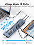 ACASIS HB16PRO 16-Port USB 3.2 10Gbps 12V/8A Powered 8 x USB-A + 8 x USB-C Docking Hub for PC & Laptop