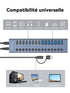 ACASIS HB16PRO 16-Port USB 3.2 10Gbps 12V/8A Powered 8 x USB-A + 8 x USB-C Docking Hub for PC & Laptop