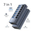 ACASIS HS-707MG-10G 7-in-1 USB 3.2 Gen2 10Gbps Docking Hub w AC for PC Laptop
