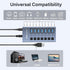 ACASIS HS-707MG-10G 7-in-1 USB 3.2 Gen2 10Gbps Docking Hub w AC for PC Laptop