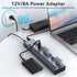 HS-716MG USB 3.2 Gen2 10Gbps 12V/8A 16 Port USB-A + On/Off Switch with AC Power Adapter for PC & Laptop