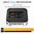 ACASIS M001PRO 14-in-1 Mac Mini Docking Station USB4 40Gbps Dock Dual 4K60Hz DP NVMe SSD x 2, USB-A x 3, DP x 2, PD/SD/TF Built for High-Performance Workstations