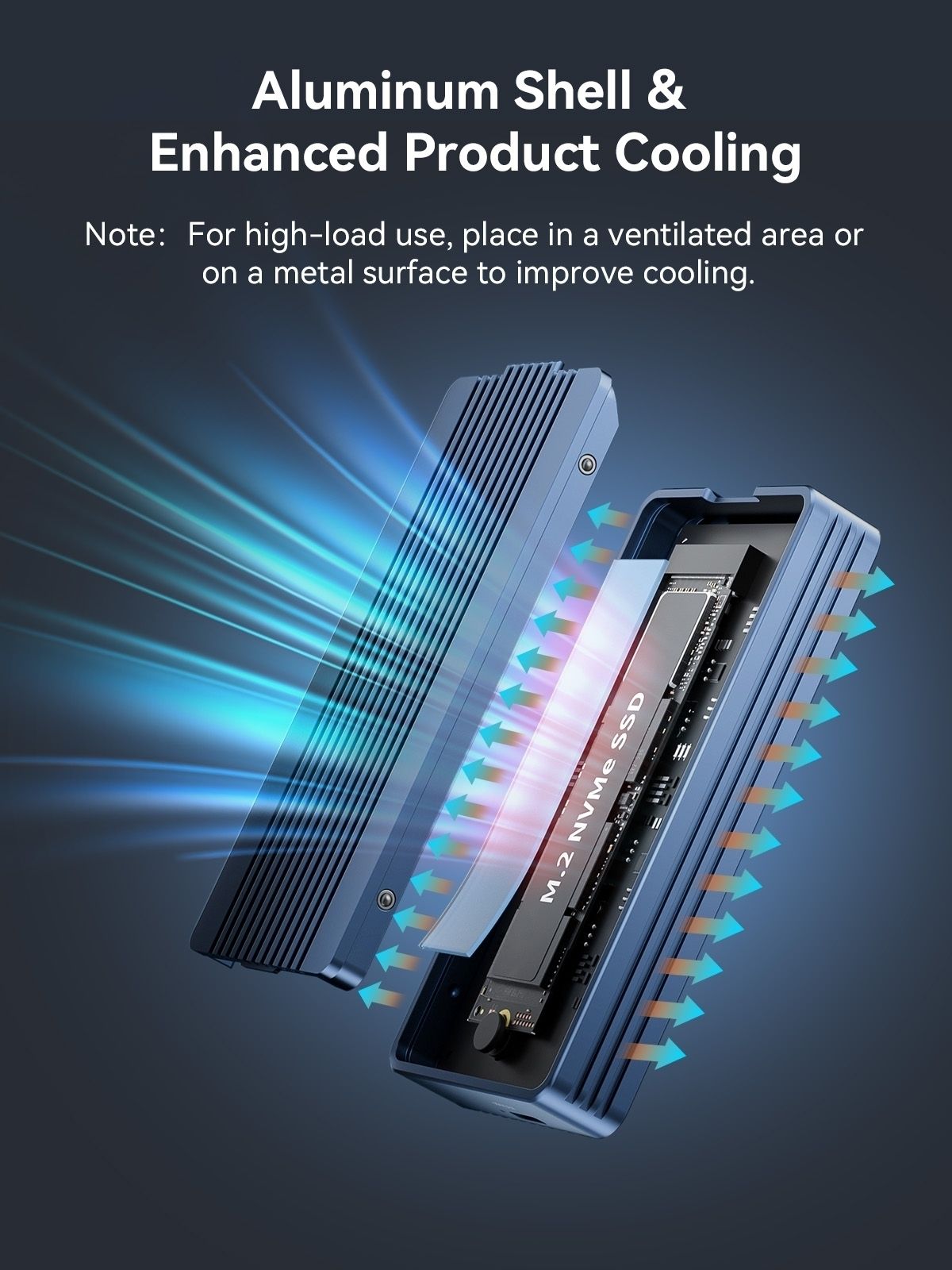 ACASIS TBU405Air USB4 40Gbps M.2 NVMe SSD Enclosure PCIe External Case Compatible with USB4/USB3.2/3.1/3.0/2.0