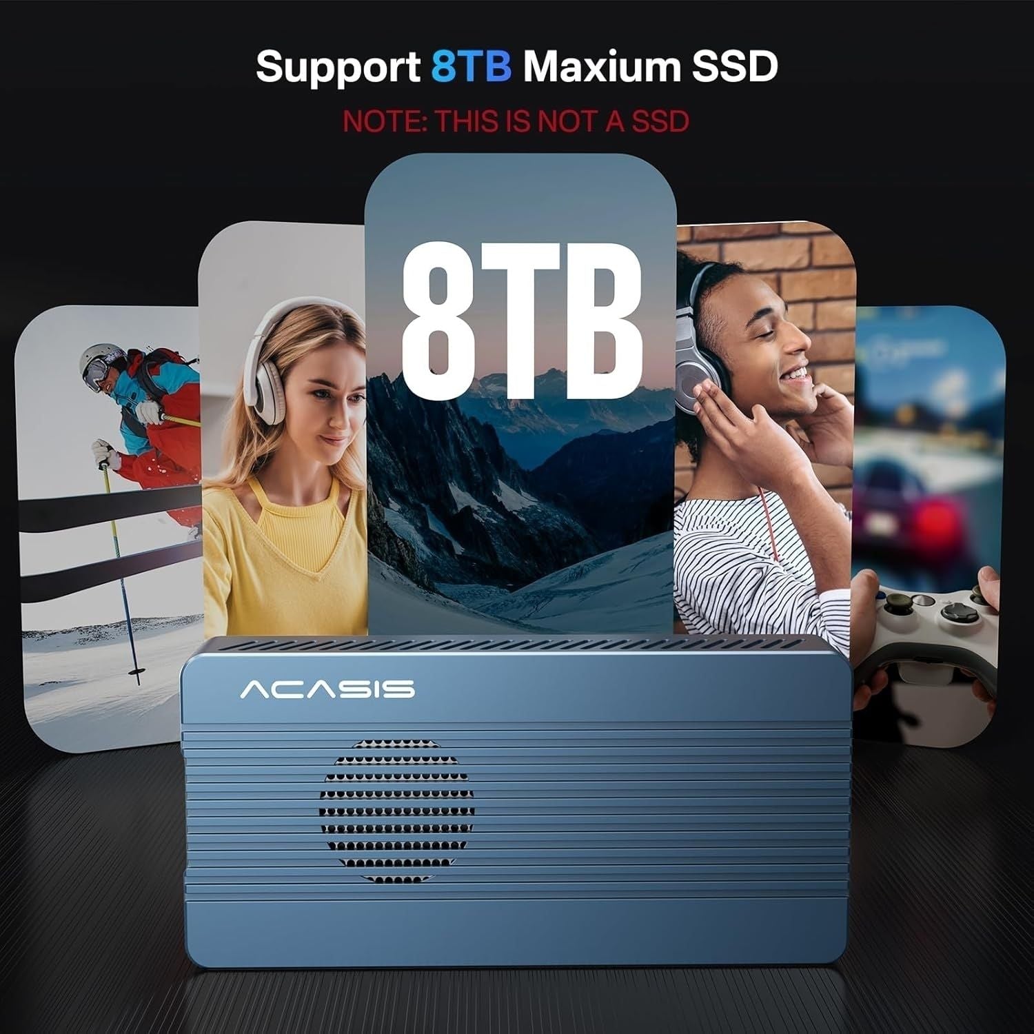 TBU405PRO USB4 NVMe M.2 SSD Enclosure 40Gbps 2280 w/ Cooling Fan