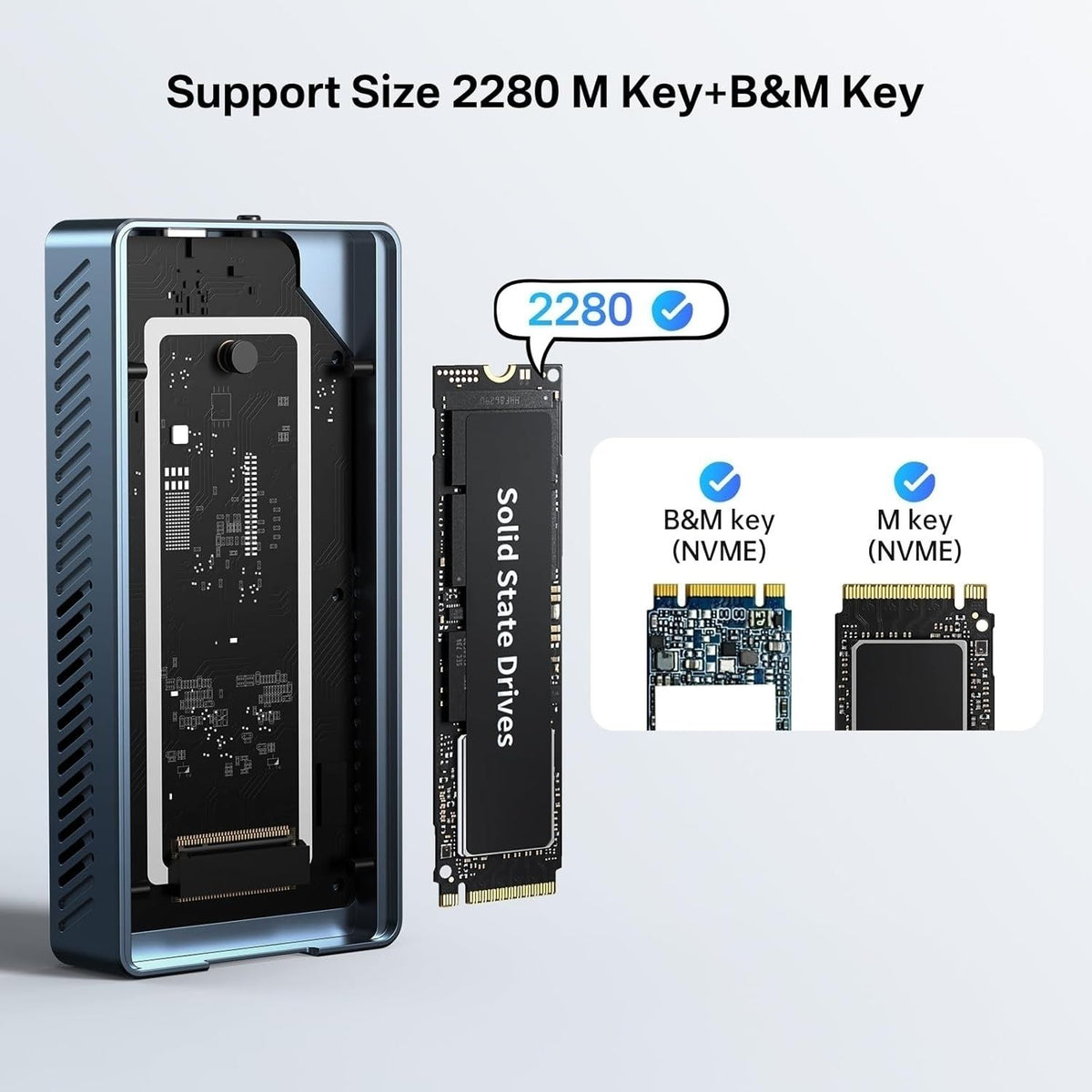 TBU405PRO USB4 NVMe M.2 SSD Enclosure 40Gbps 2280 w/ Cooling Fan