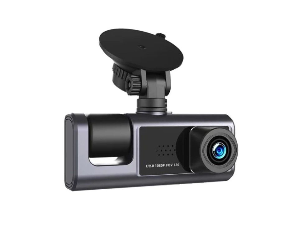 C309 3-Camera 1080P Front & 720P Inside 2 Inch Screen + 480P Back Dash Cam