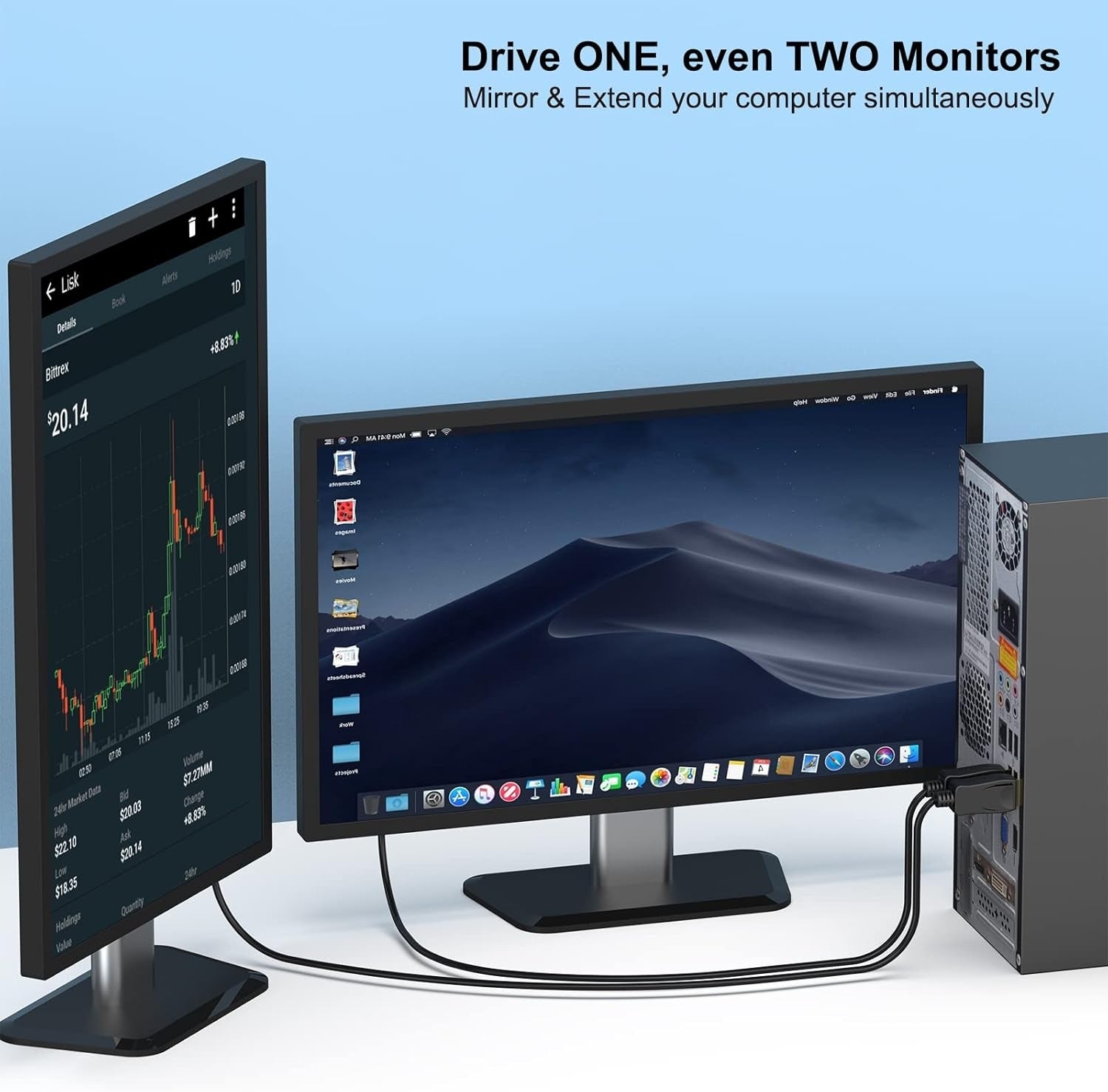 000123BK-10F Uni-Directional DP DisplayPort to VGA Cable Male-Male Gold-Plated Cord 3M