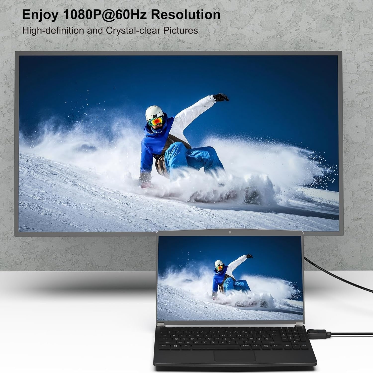 000123BK-10F Uni-Directional DP DisplayPort to VGA Cable Male-Male Gold-Plated Cord 3M