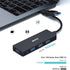000291BK 4-Port USB 3.0 Ultra Flat Data Hub, USB C Hub with 4 Ports USB 3.0 Adapter