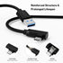 BENFEI 375BK-1M USB 3.0 to Right Angled USB-C PVC 1M