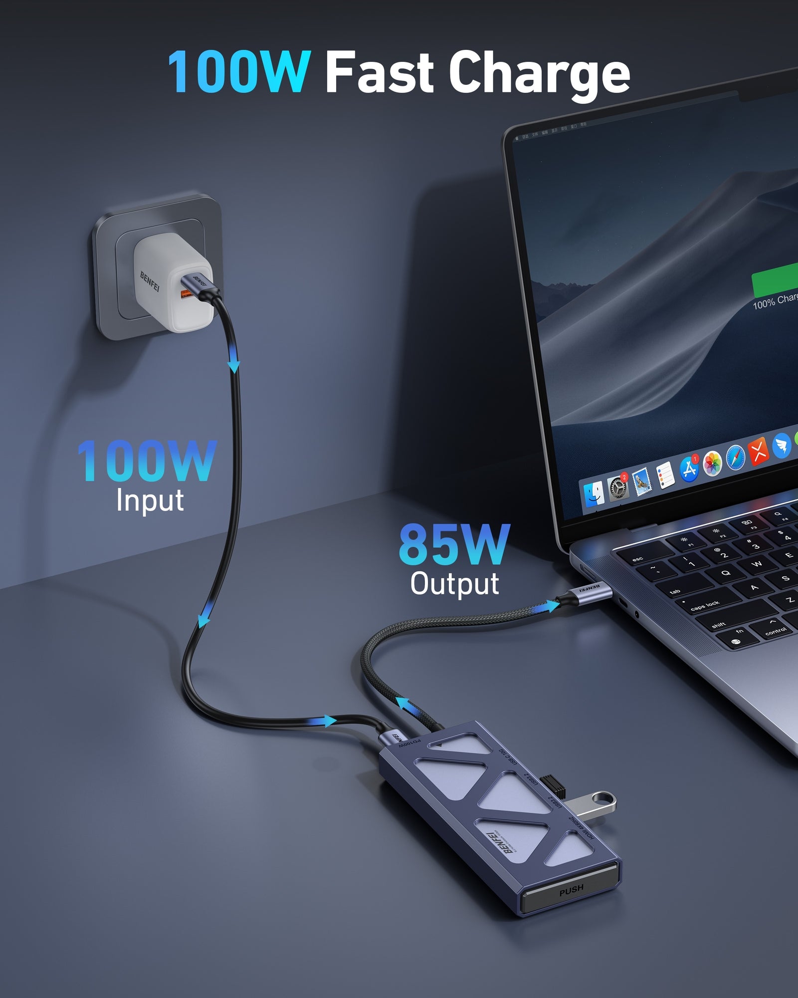 000389GY M.2 NVMe Enclosure with USB-C Hub