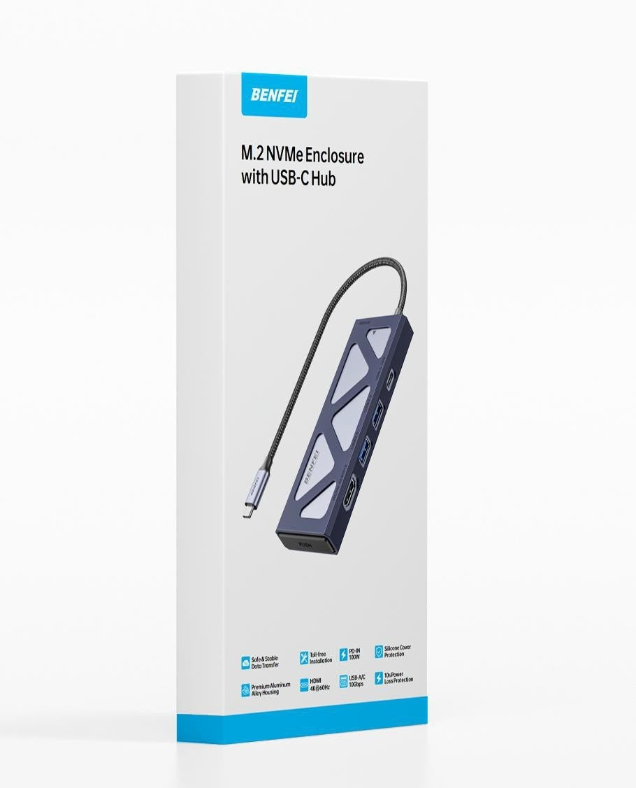 000389GY M.2 NVMe Enclosure with USB-C Hub