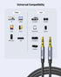BENFEI 427GY 10M 3.5mm TRRS Male to Male Audio Cable, 4-Pole Stereo Mic Aux Cable, Nylon Braided Headphone Jack Cord