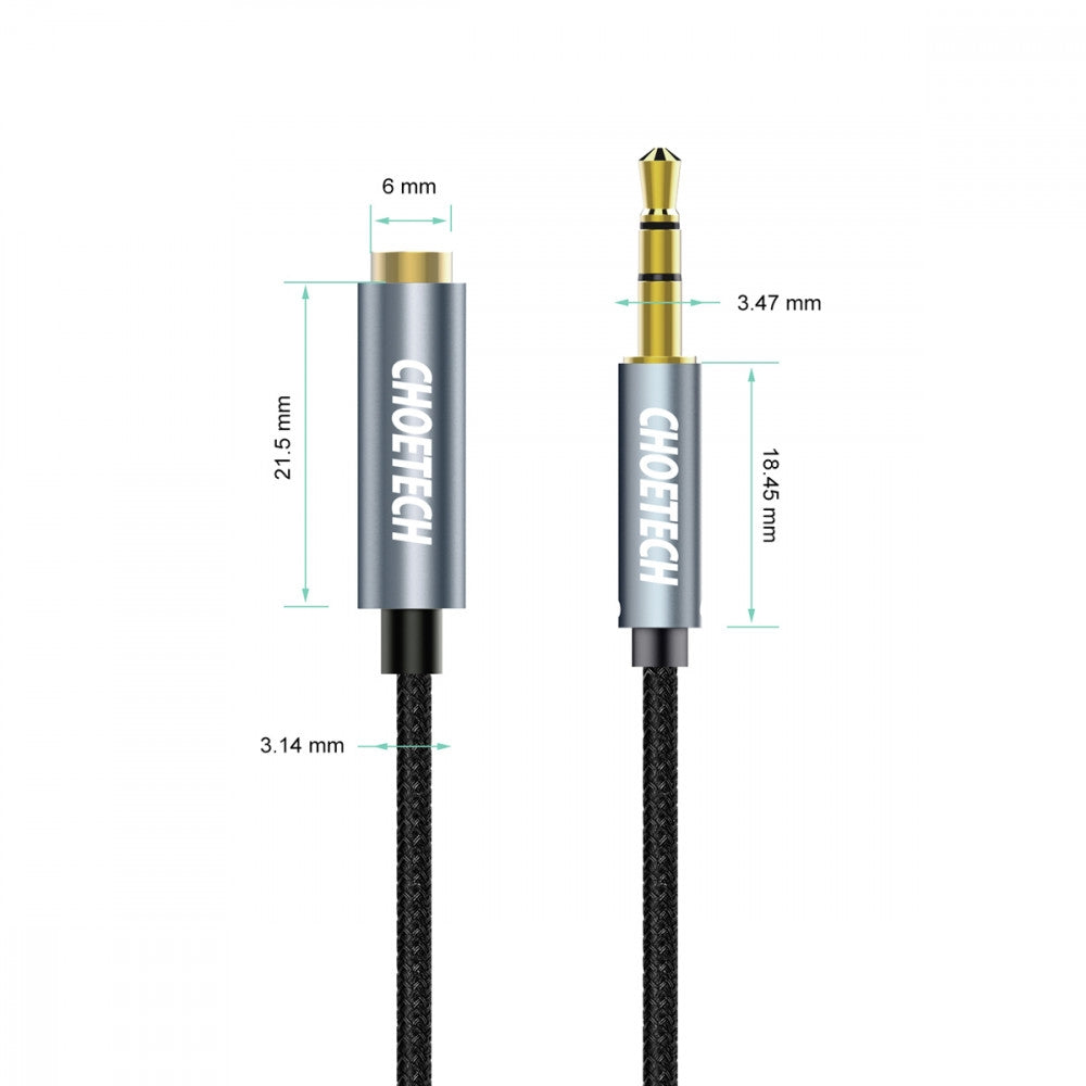 AUX001 3.5mm Stereo Audio Extension Cable 2M