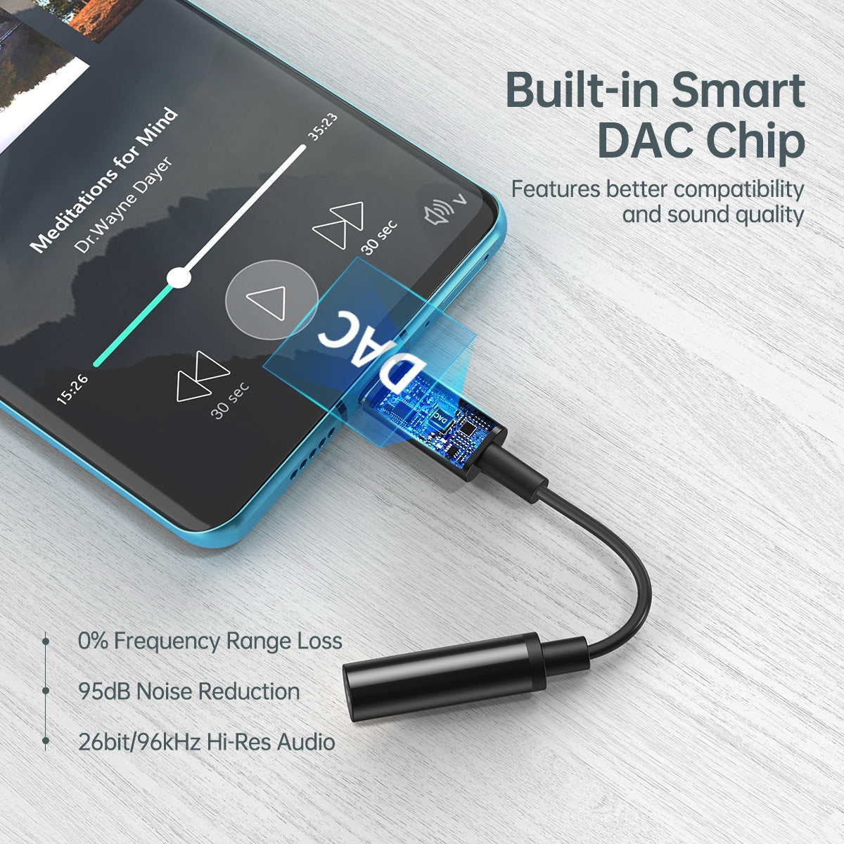 AUX003 USB-C To 3.5mm Headphone Adapter