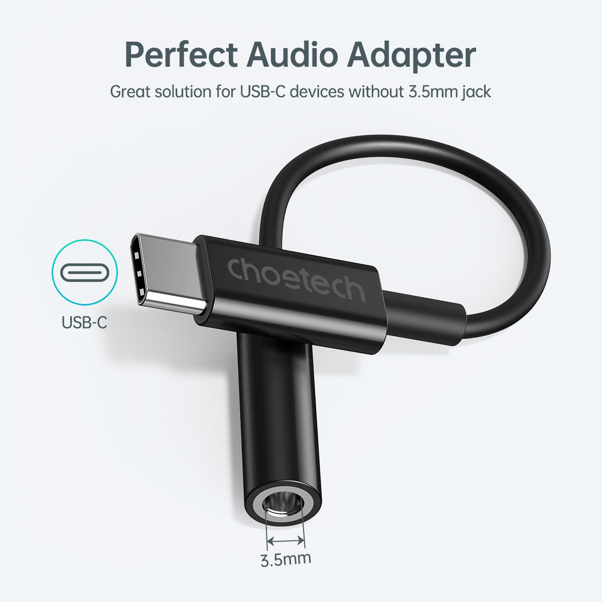 AUX003 USB-C To 3.5mm Headphone Adapter
