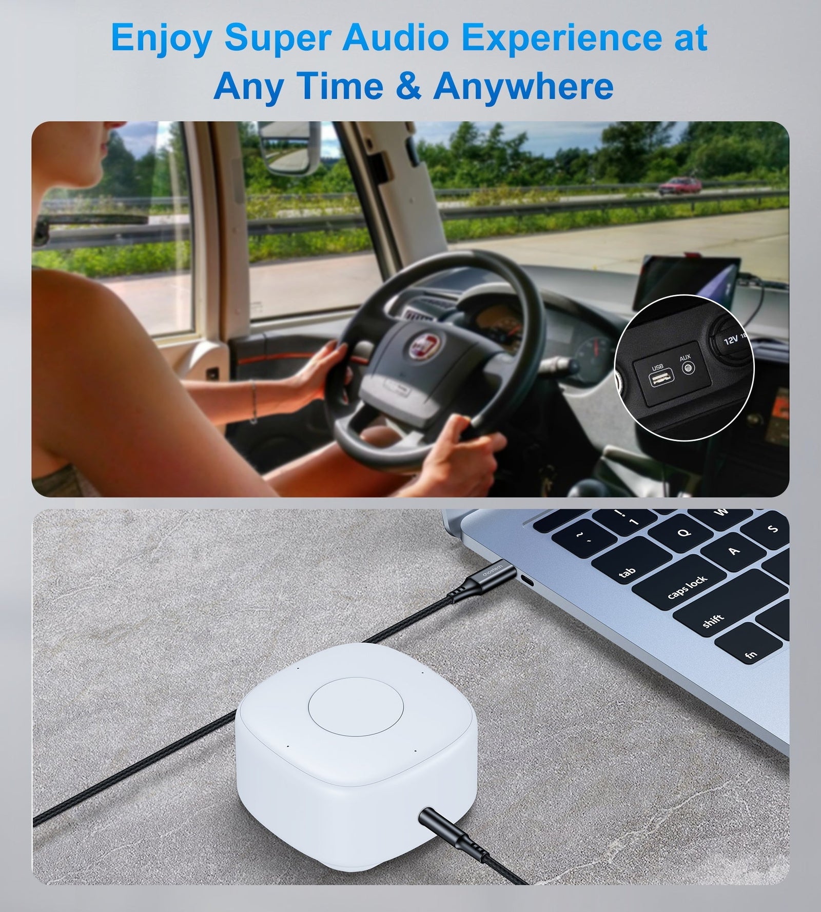 AUX008 Type-C To 3.5mm Audio Cable 2M