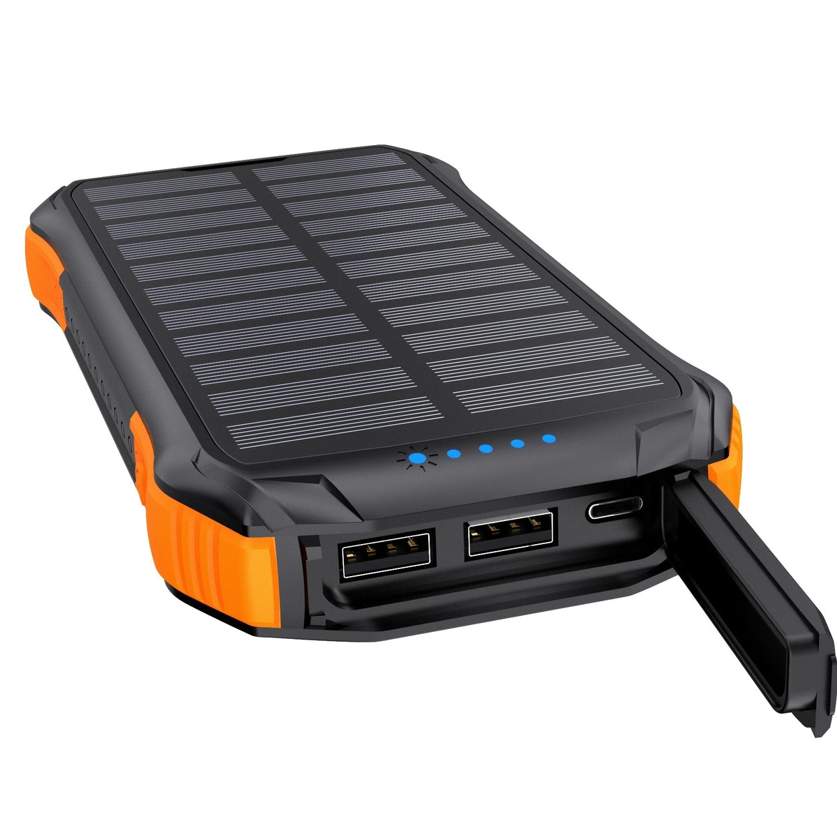 CHOETECH B658 10000mAh Solar Power Bank Waterproof Qi Wireless LED Torch Camping