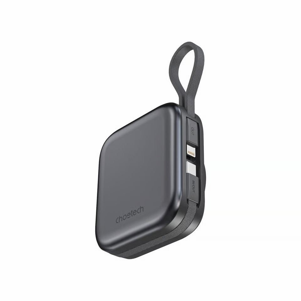 CHOETECH B697 10000mAh 22.5W Power Bank LED Display Apple Watch AirPods Black