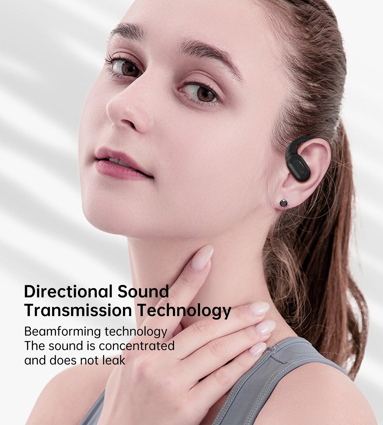 BH-T25 OWS Painless New Concept Bluetooth Earbuds V5.3 TWS Black