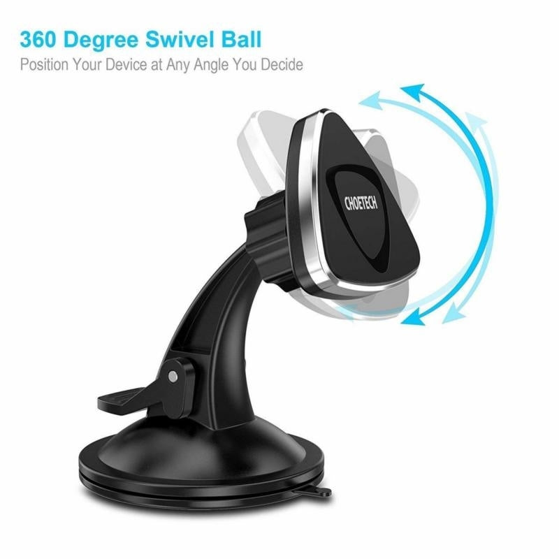 H010 Magnetic Car Phone Mount with 360 Degree Swivel Ball