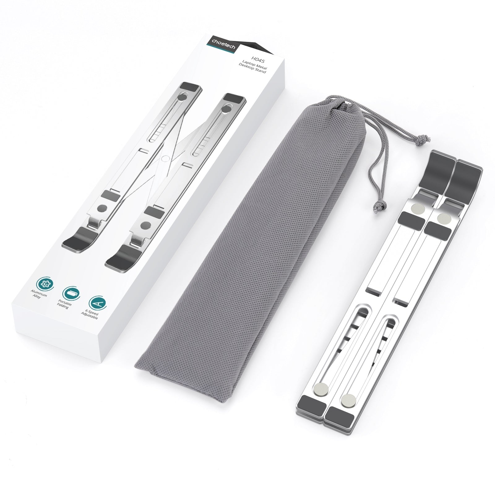 H045-SL Aluminum Foldable Laptop Stand