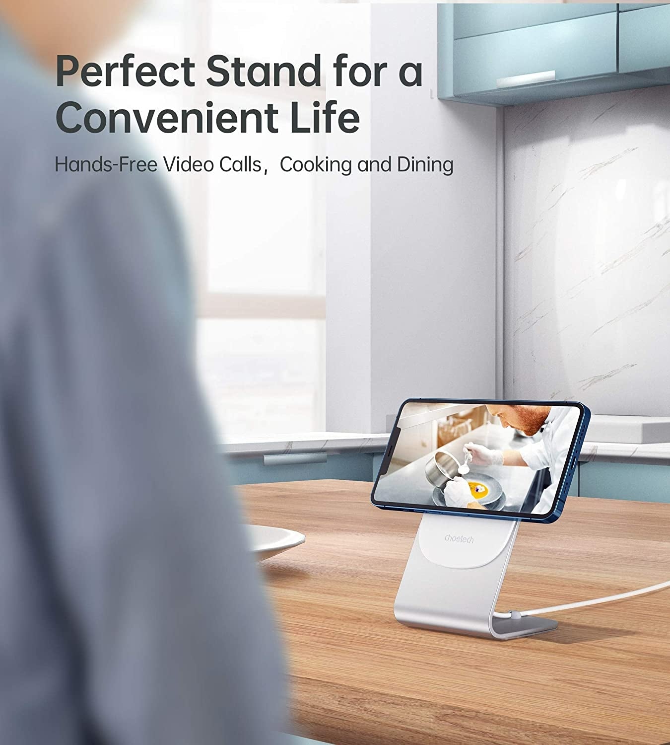 H046 Phone Stand For MagSafe Charger Aluminum (Stand Only)