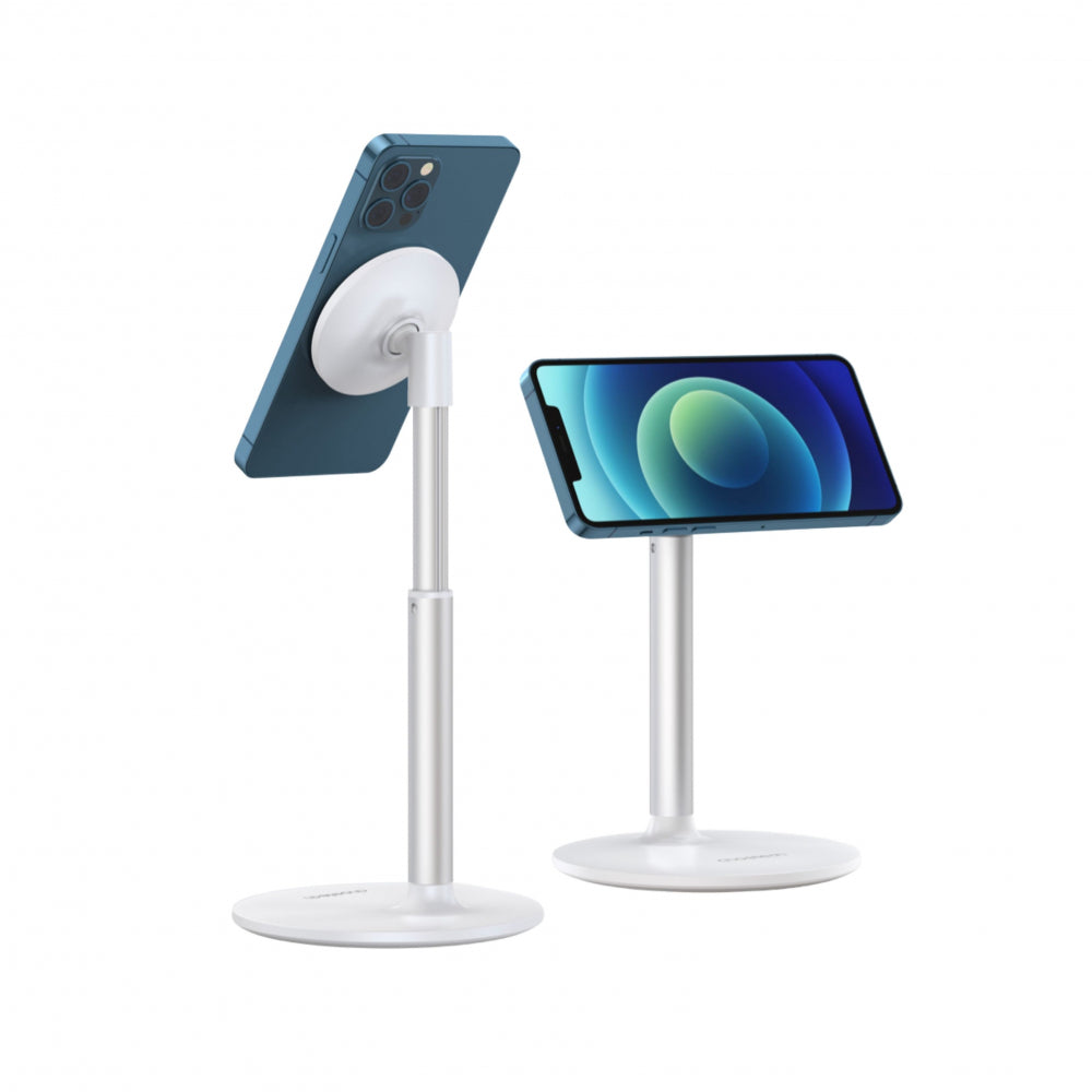 H048 Magsafe Adjustable Phone Holder (White/Silver)