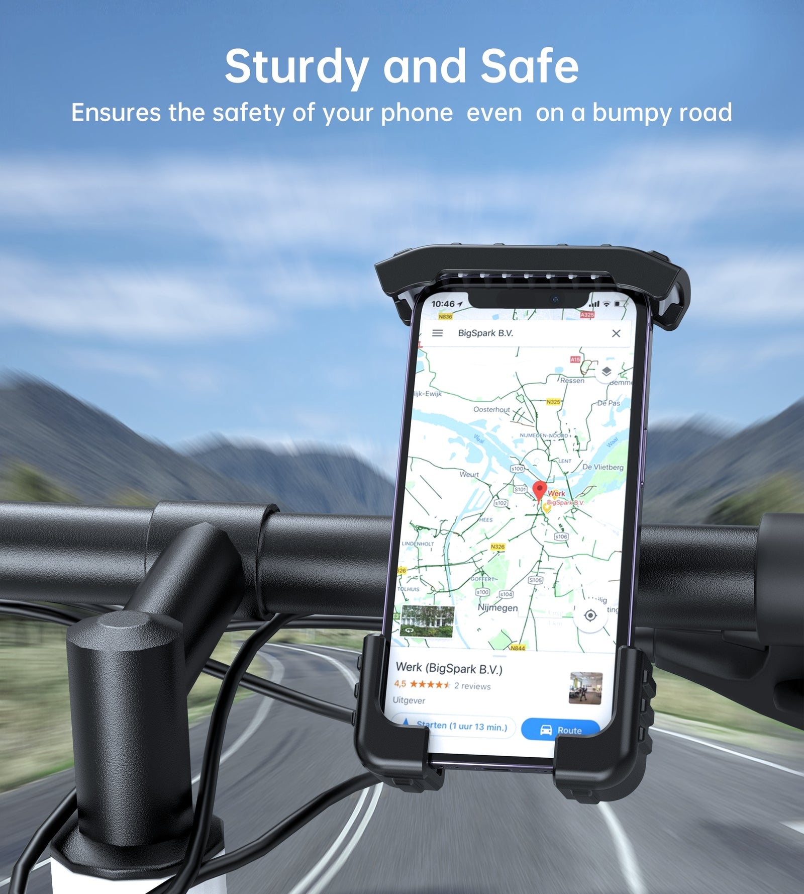 H067-GY Adjustable Mobile Stand for Bicycle (Gray)