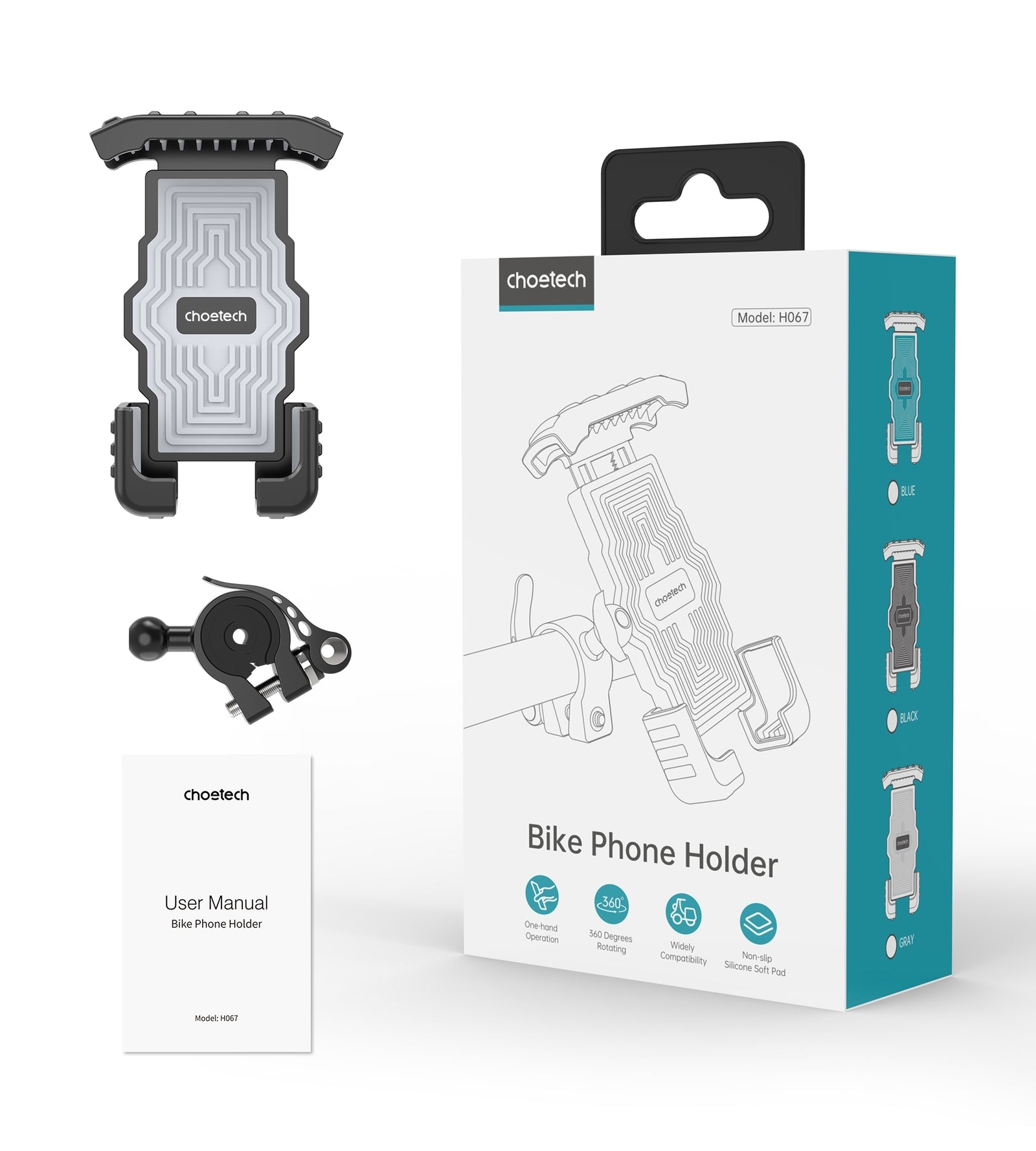 H067-GY Adjustable Mobile Stand for Bicycle (Gray)