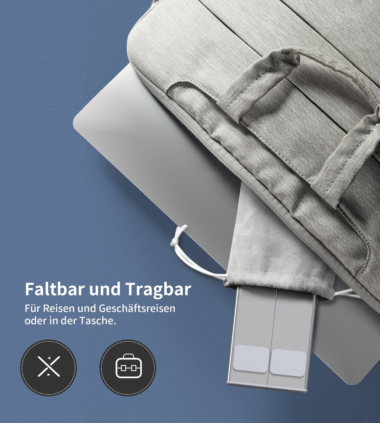 HUB-M48 7-in-1 Hub + Foldable Laptop stand USB-C to HDMI 4K/USB-A/TF&SD/USB-C with PD Charging