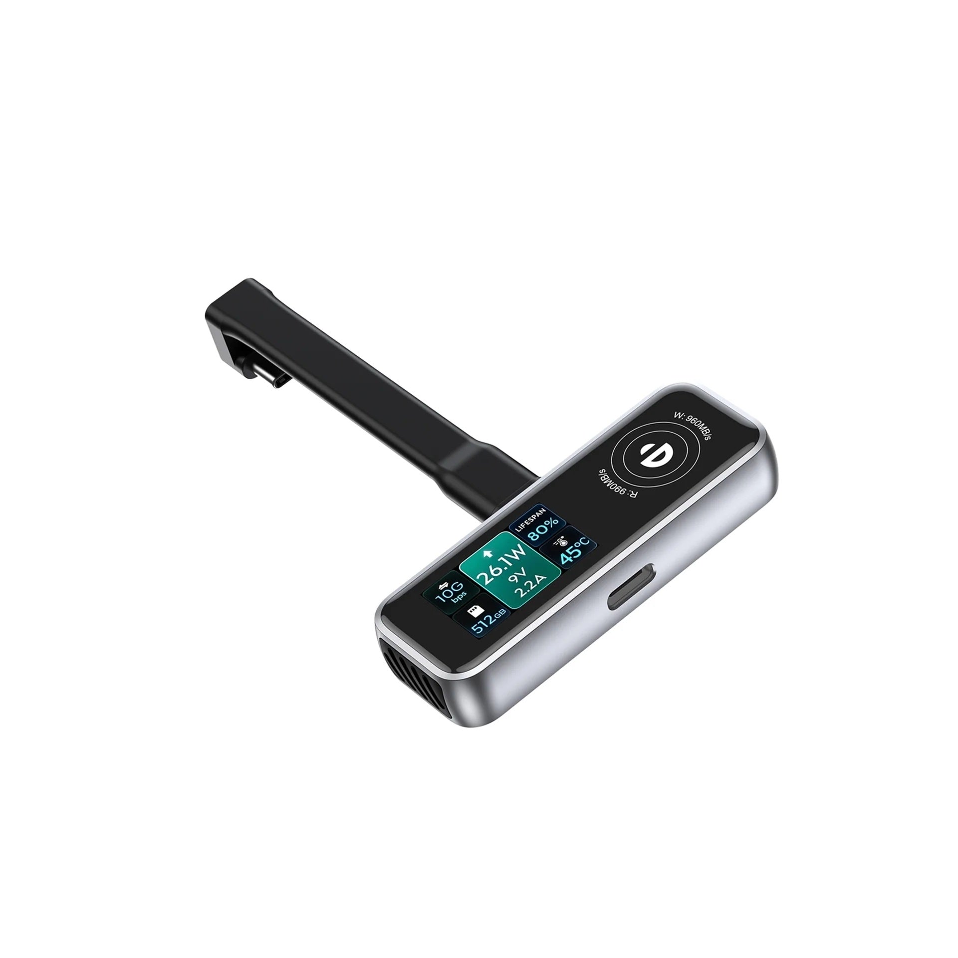 CHOETECH MSE023 512GB Magnetic Phone SSD 10Gbps USB-C Cooling Fan iPhone ProRes