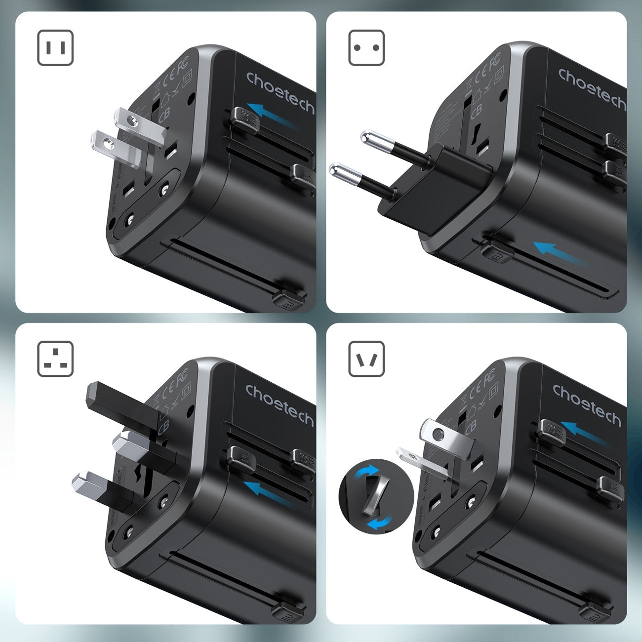 PD5008 30W Fast Universal GaN Travel Charger